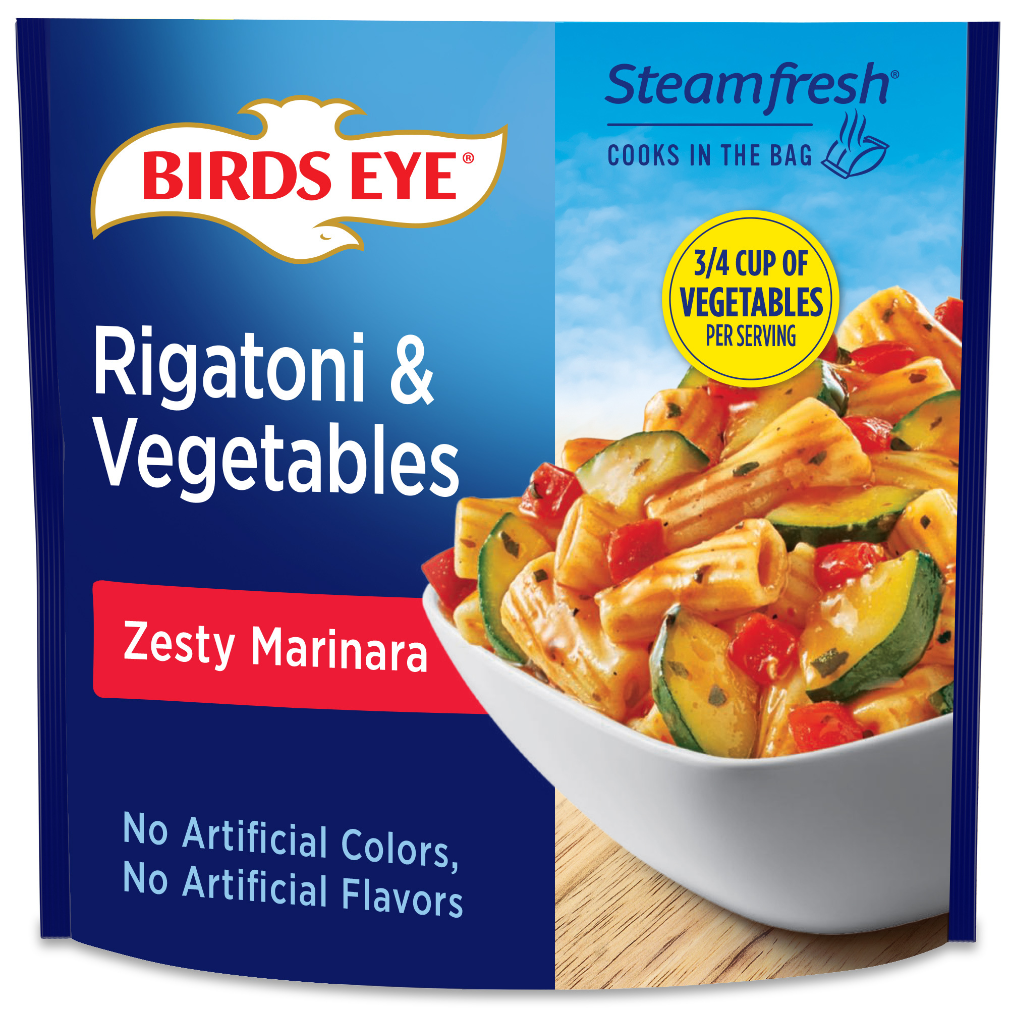 Birds Eye Steamfresh Rigatoni and Vegetables, Frozen Side, oz
