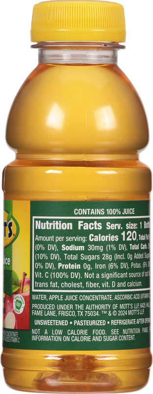 Mott's 100% Original Apple Juice, fl oz bottles, pack Giant
