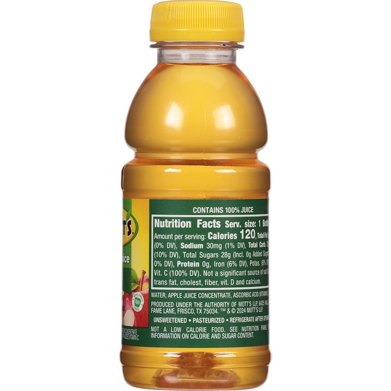 Mott's 100% Original Apple Juice, fl oz bottles, pack Giant