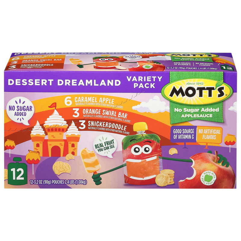 Mott's No Sugar Added Variety Pack Dessert Dreamland