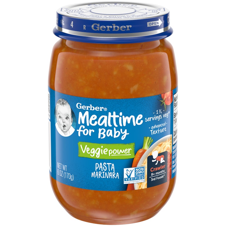 Gerber 3rd Foods Mealtime for Baby Veggie Power Baby Food, Pasta