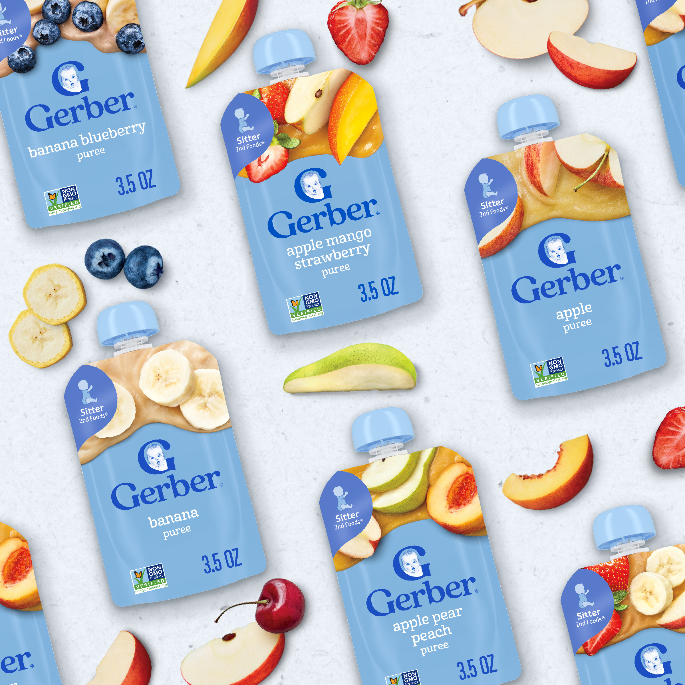 Gerber Stage 2 Baby Food, Banana Puree Pouch | Giant Eagle