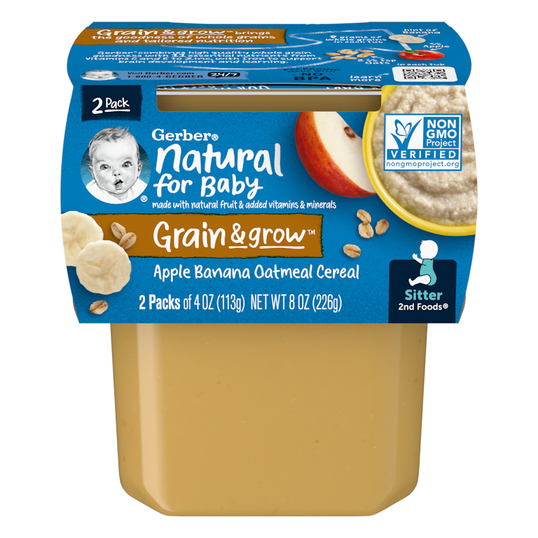 Gerber Apple Banana with Oatmeal Cereal, oz, ct Giant Eagle