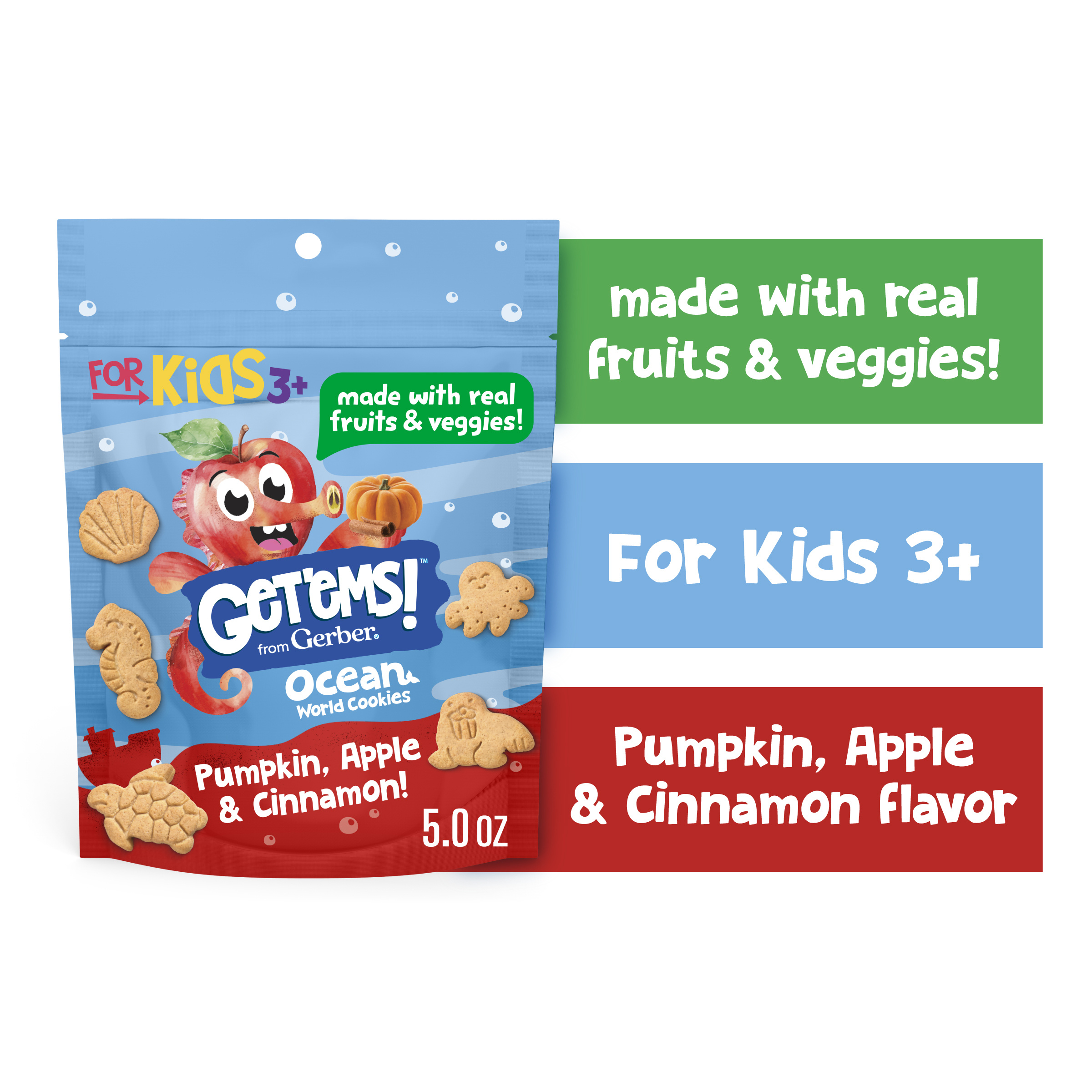 Get'ems! from Gerber Pumpkin, Apple & Cinnamon Ocean World Cookies