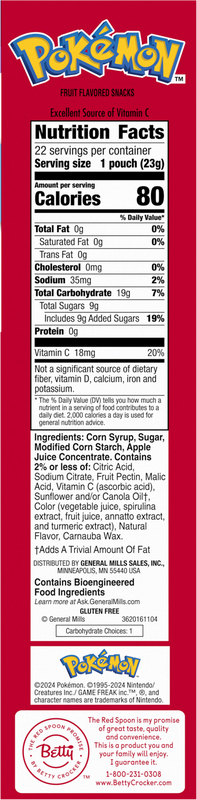 betty crocker pokemon cards What is this? : r/pkmntcgcollections These pouches are the perfect treat to include in a packed school lunch box or keep on hand for a moments notice Betty Crocker Pokemon Assorted Fruit