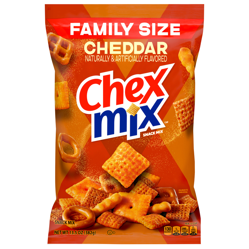 Chex Mix Cheddar Snack Mix Family Size | Giant Eagle | Because It