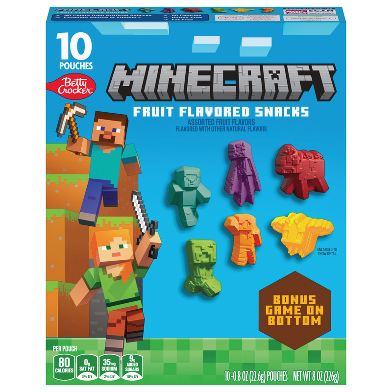 Betty Crocker Minecraft Assorted Fruit Flavors Fruit Flavored