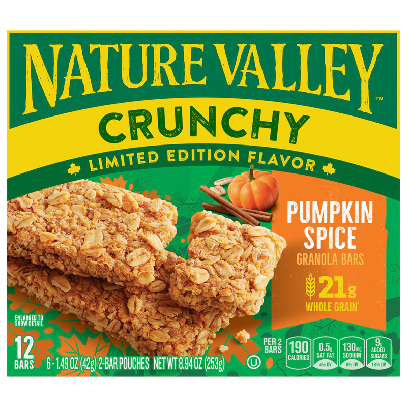 Nature Valley Pumpkin Spice Granola Bars | Giant Eagle | Because