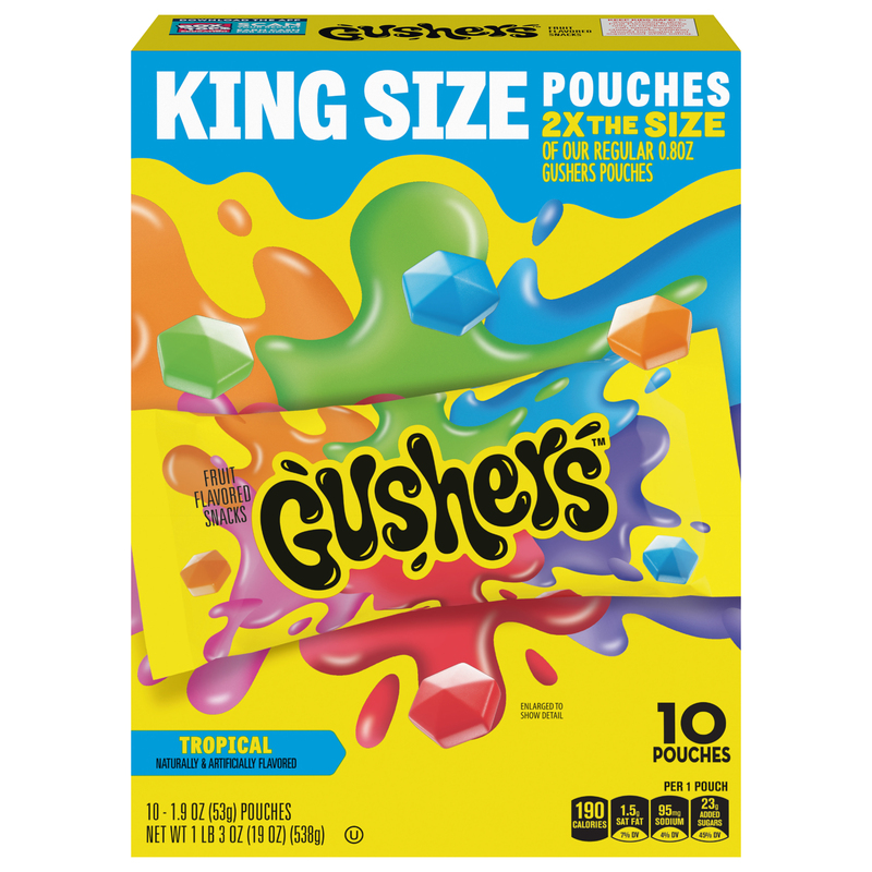 Gushers Tropical King Size Fruit Flavored Snacks | Giant Eagle