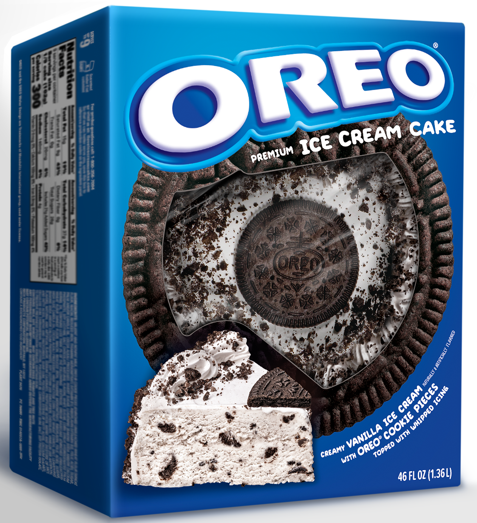 Oreo Premium Ice Cream Cake Made with Oreo Cookies and Vanilla Ice