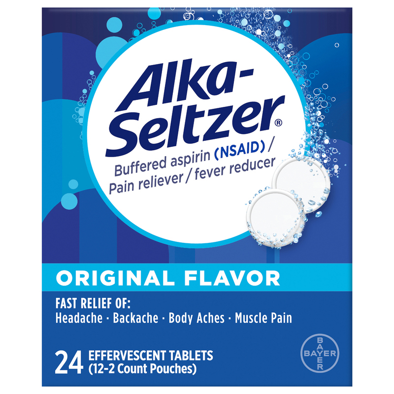 Alka-Seltzer Pain Reliever/Fever Reducer, Effervescent Tablets