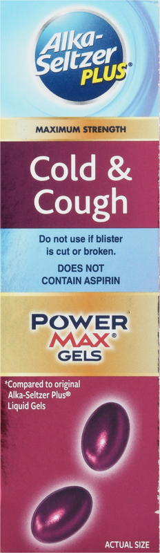 Alka-Seltzer Plus Cold & Cough, Maximum Strength, Liquid Gels