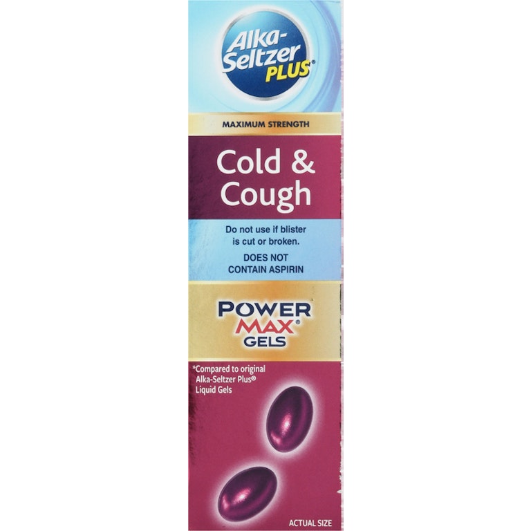 Alka-Seltzer Plus Cold & Cough, Maximum Strength, Liquid Gels Alka-Seltzer Plus Cold & Cough, Maximum Strength, Liquid Gels