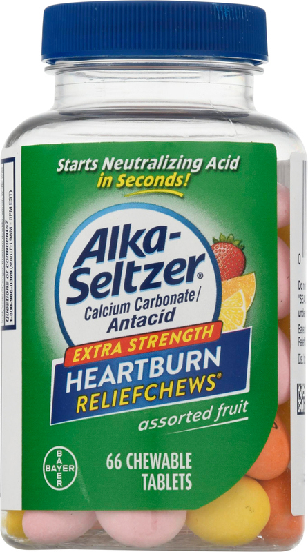 Alka-Seltzer Heartburn ReliefChews, Extra Strength, Assorted Fruit