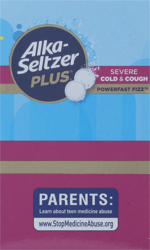 Alka-Seltzer Plus Severe Cold & Cough, Citrus Flavor, Effervescent