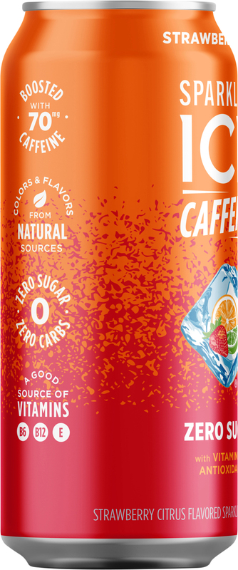 #シーシーカーボ 炭酸泉 Sparkling Ice® +Caffeine Strawberry Citrus Can | Giant Eagle