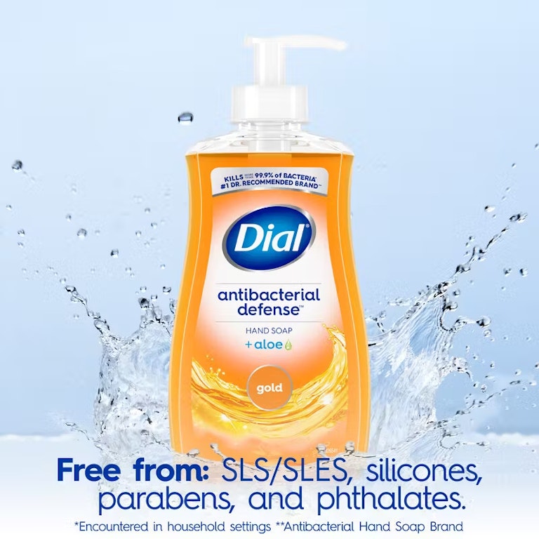 Gold Dial Antibacterial Body Wash Unscented Dial: Deodorizing Body