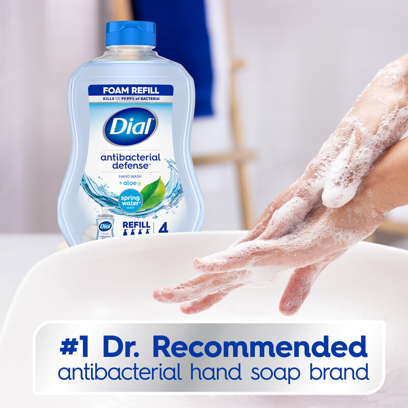 Dial Antibacterial Foaming Hand Wash Refill, Spring Water, 30
