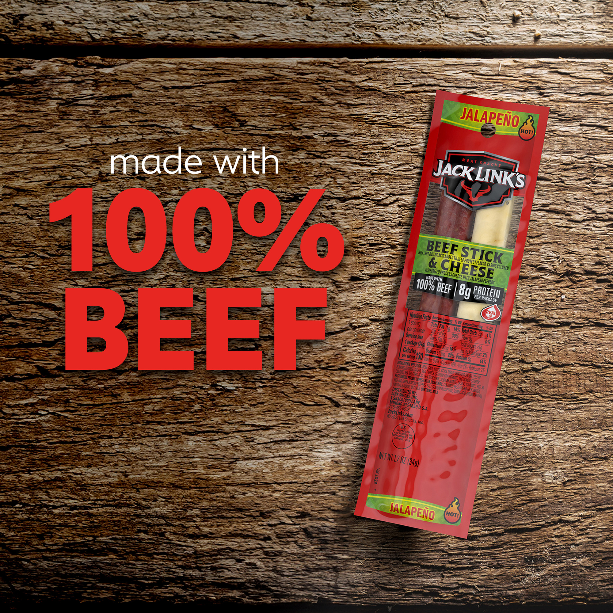 Jack Link's Jalapeno Beef and Cheese Combo, 2.45 ounce | Giant