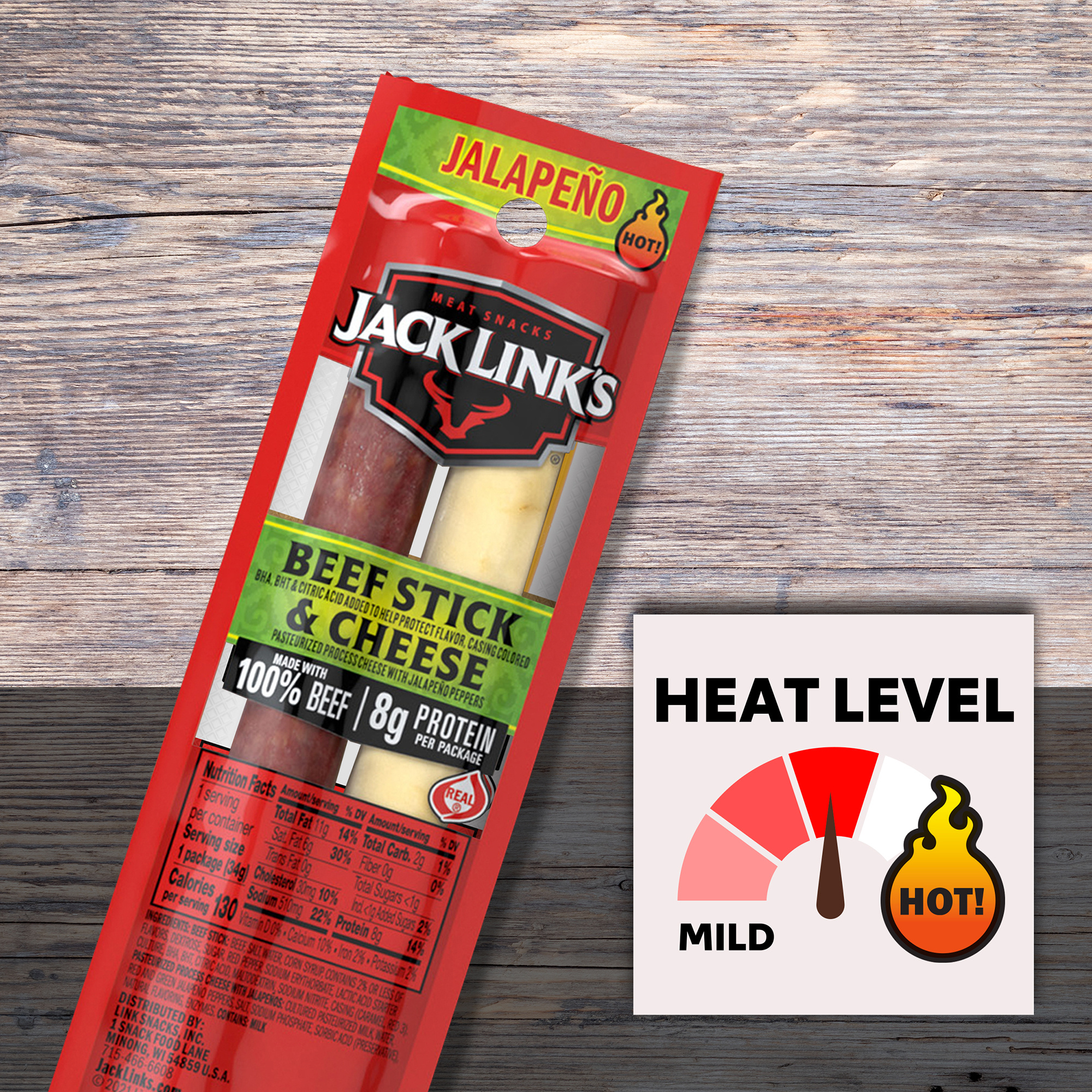 Jack Link's Jalapeno Beef and Cheese Combo, 2.45 ounce | Giant