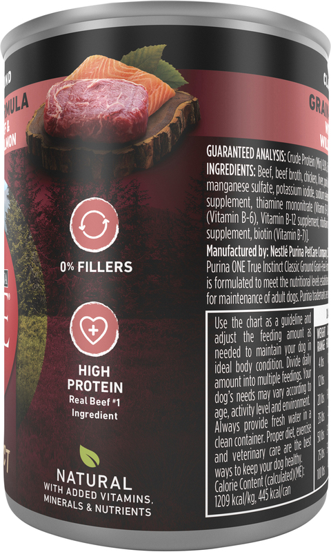 Purina ONE Wet Dog Food True Instinct Classic Ground Grain-Free