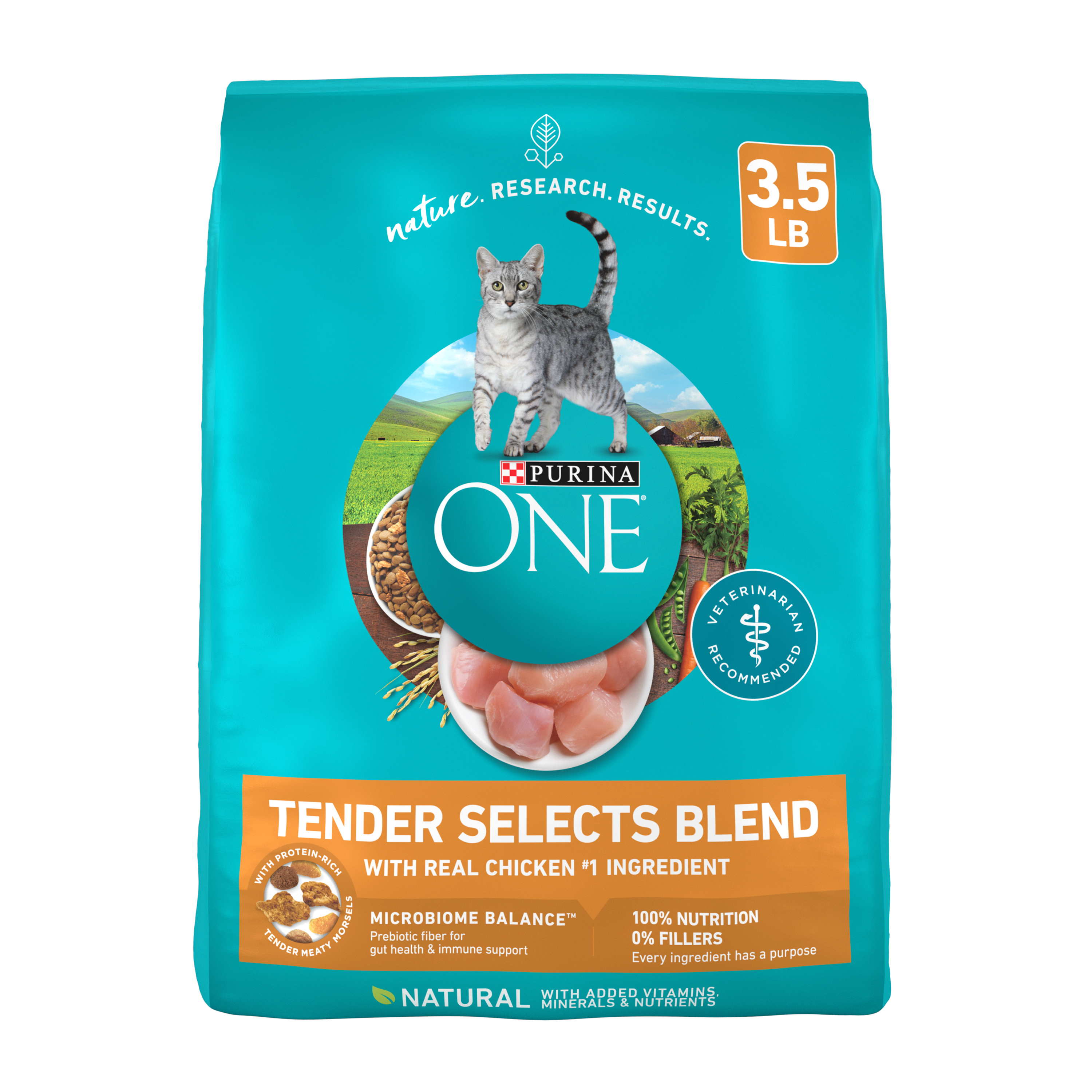 Purina ONE Natural Dry Cat Food, Tender Selects Blend With Real