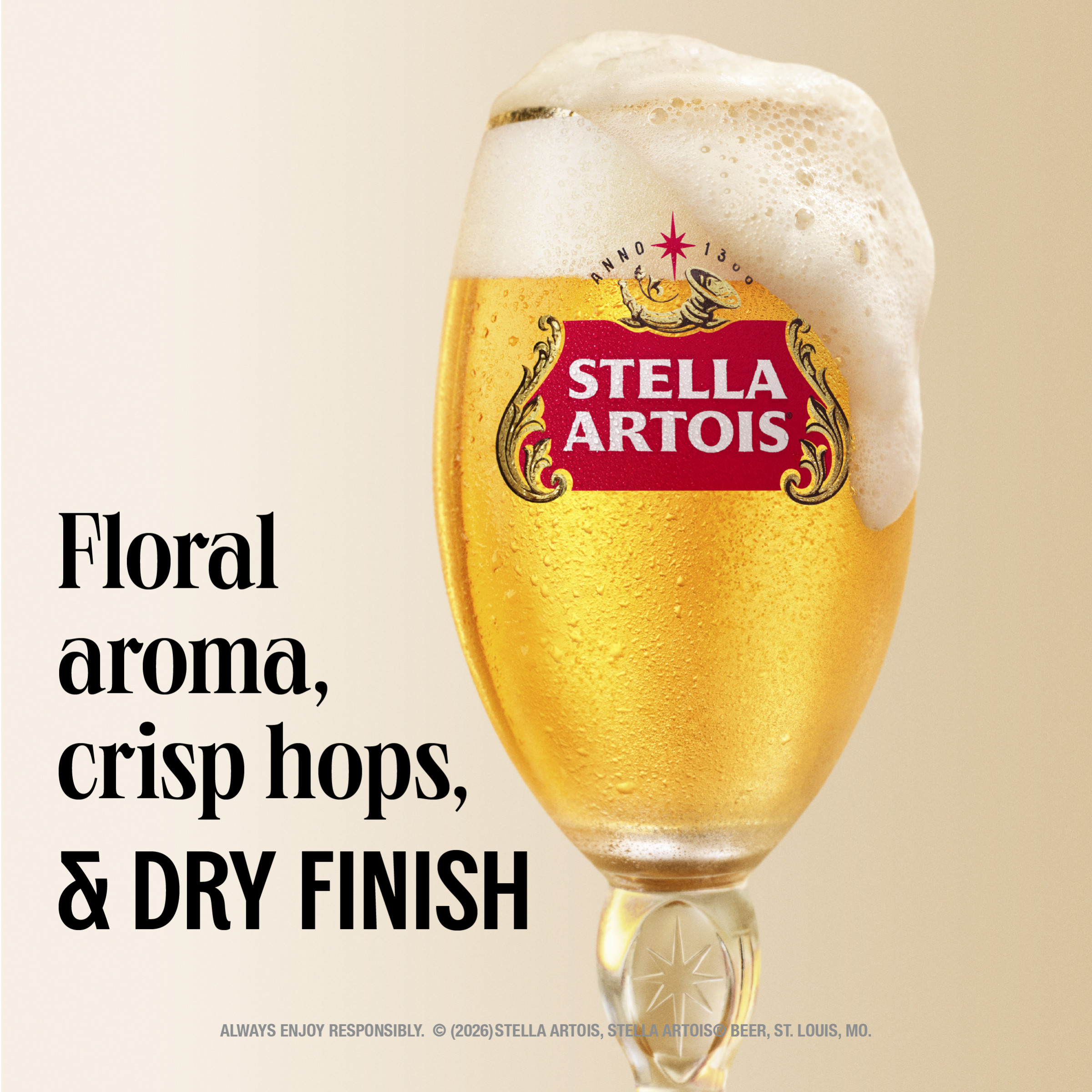 Stella Artois Premium Lager Beer, 12 Pack, 12 fl oz cans, 5% ABV