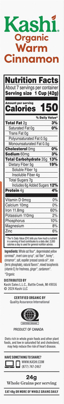 Kashi Breakfast Cereal, Family Breakfast, Organic Fiber Cereal