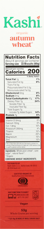 ナッツ Kashi Organic Autumn Wheat Cereal | Giant Eagle