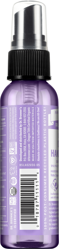 Dr. Bronner's Hand Sanitizer, Organic, Lavender | Giant Eagle