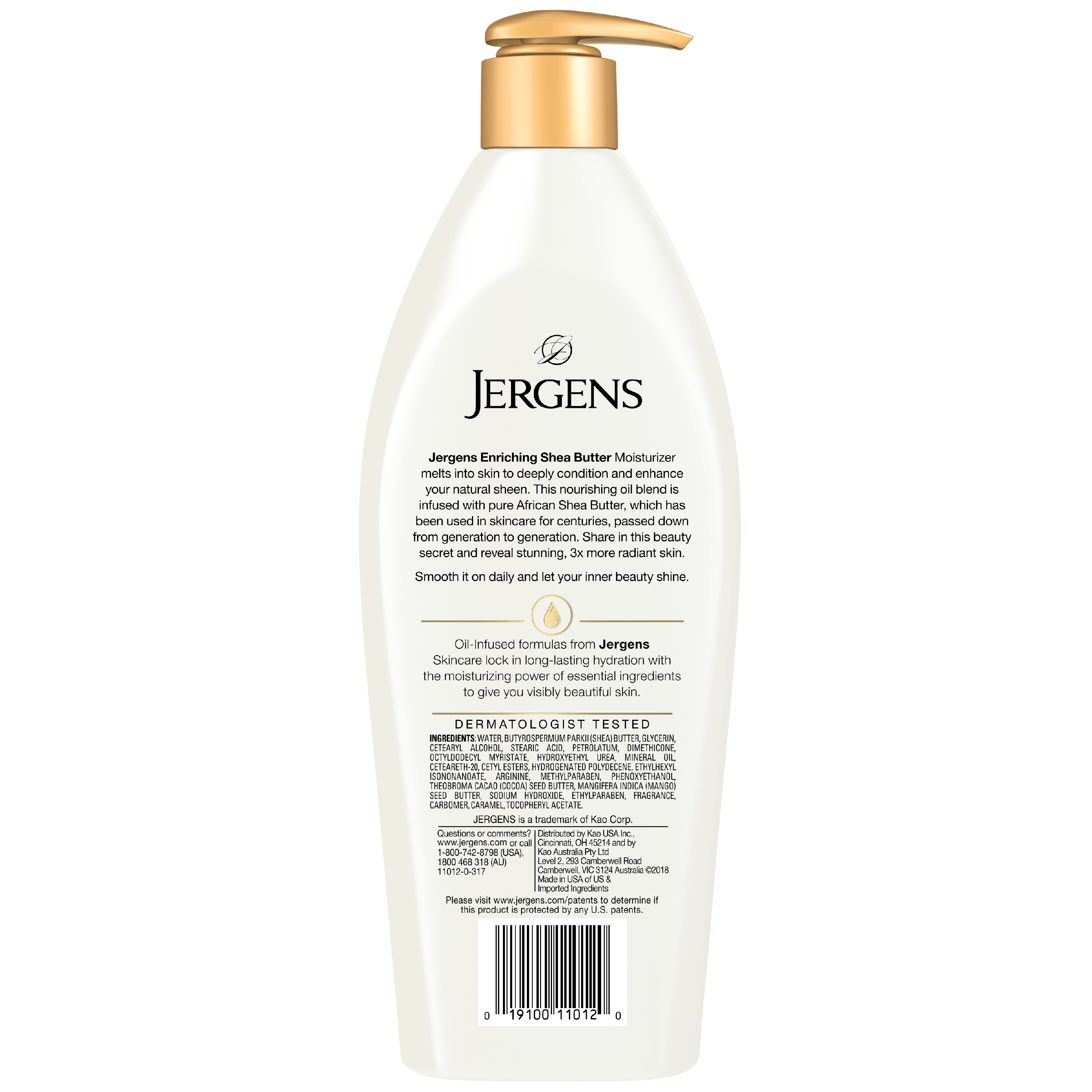 Jergens Shea Butter Hand and Body Lotion for Extremely Dry Skin