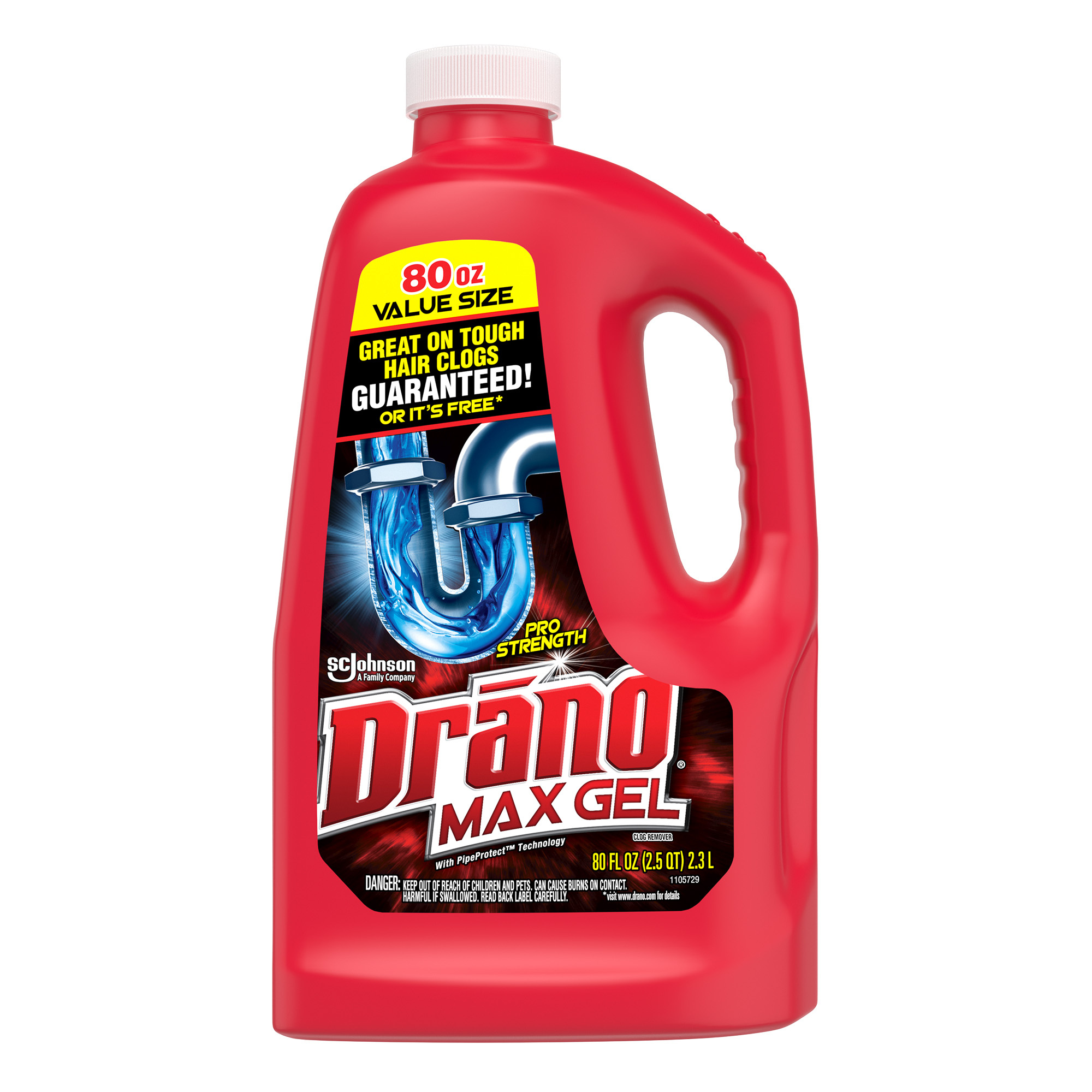 Drano Max Gel Clog Remover, Pro Strength Drain Cleaner for Home