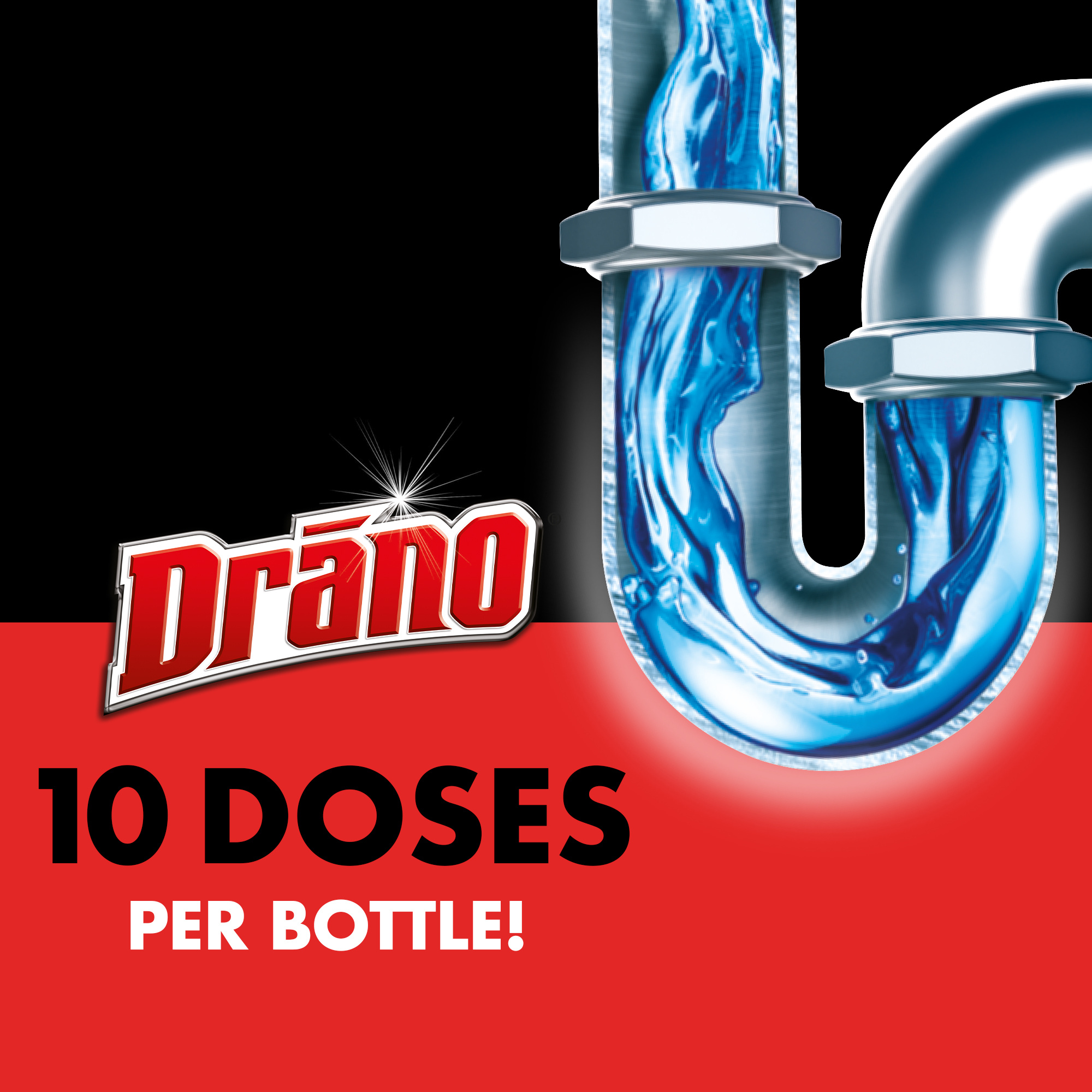 Drano Max Gel Clog Remover for Slow or Blocked Kitchen & Bathroom