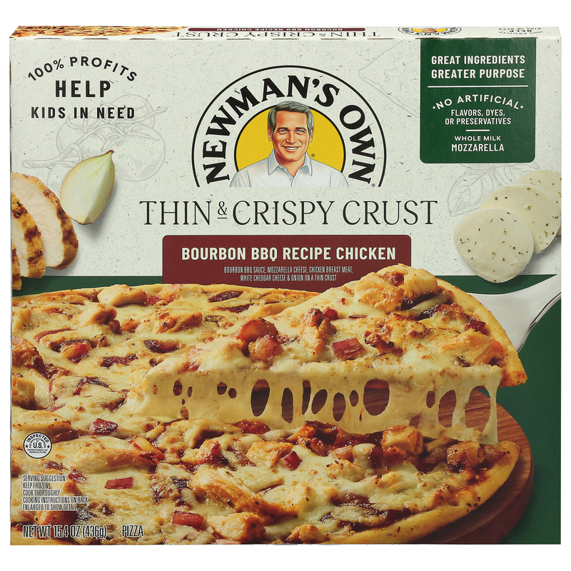 Newman's Own Thin & Crispy Crust Bourbon BBQ Recipe Chicken Pizza