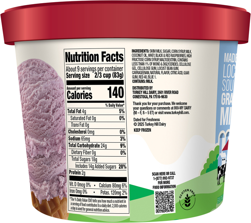 ❷山葡萄　蔓　極上　1キロ Turkey Hill Black Raspberry Frozen Dairy Dessert | Giant Eagle