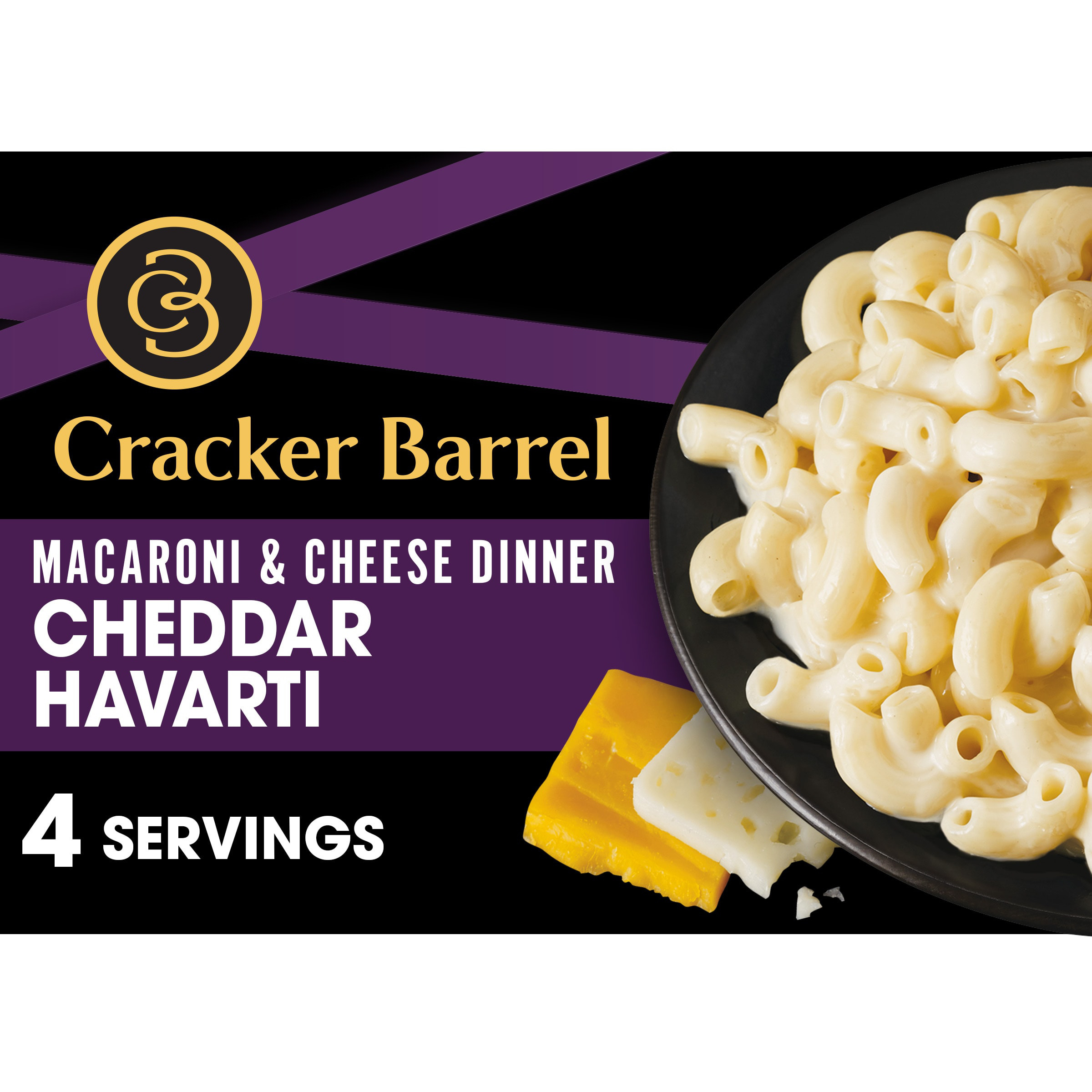 macaroni  Cracker Barrel Sharp Cheddar Macaroni & Cheese Dinner, Box