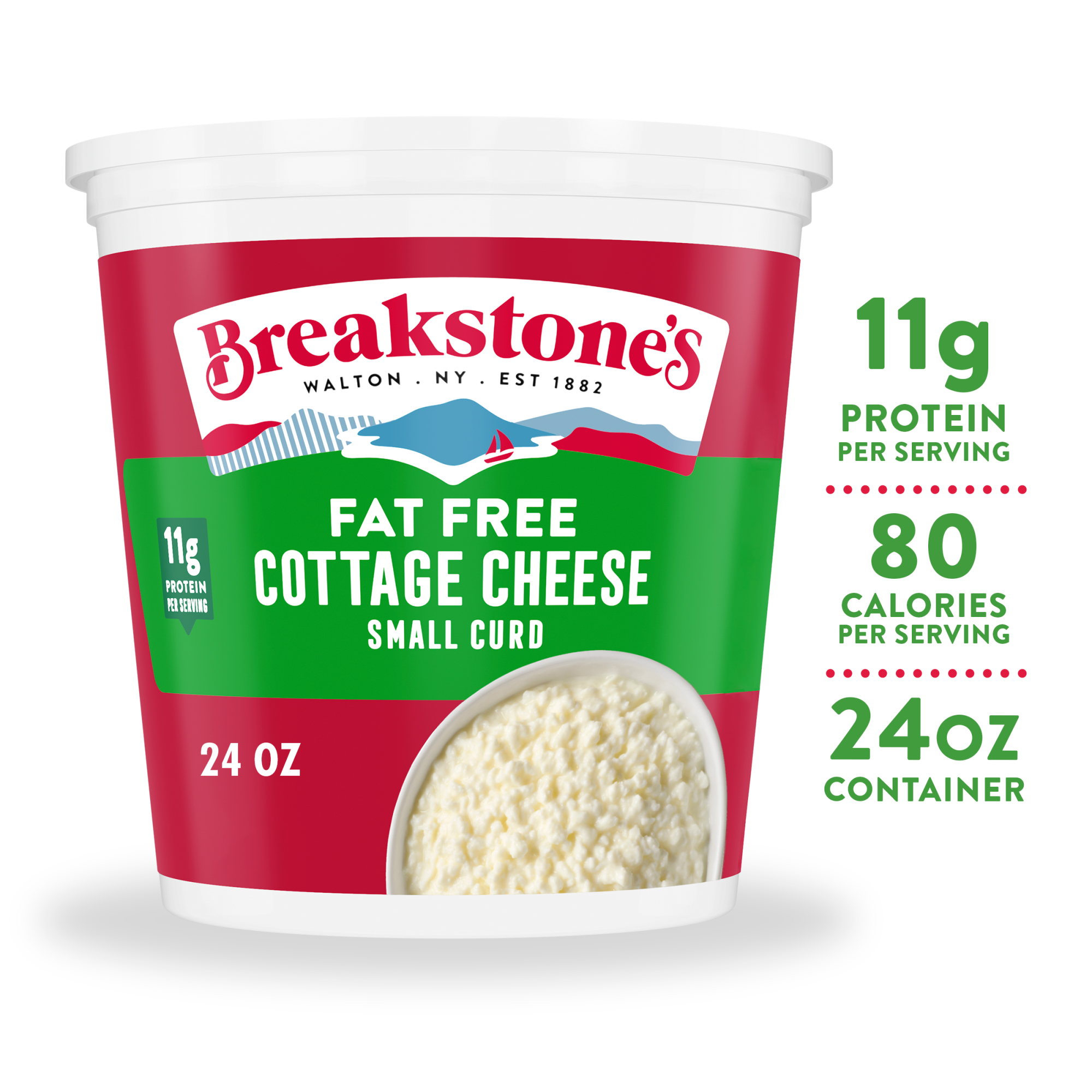Breakstone's Fat Free Small Curd Cottage Cheese, 24 oz Tub | Giant