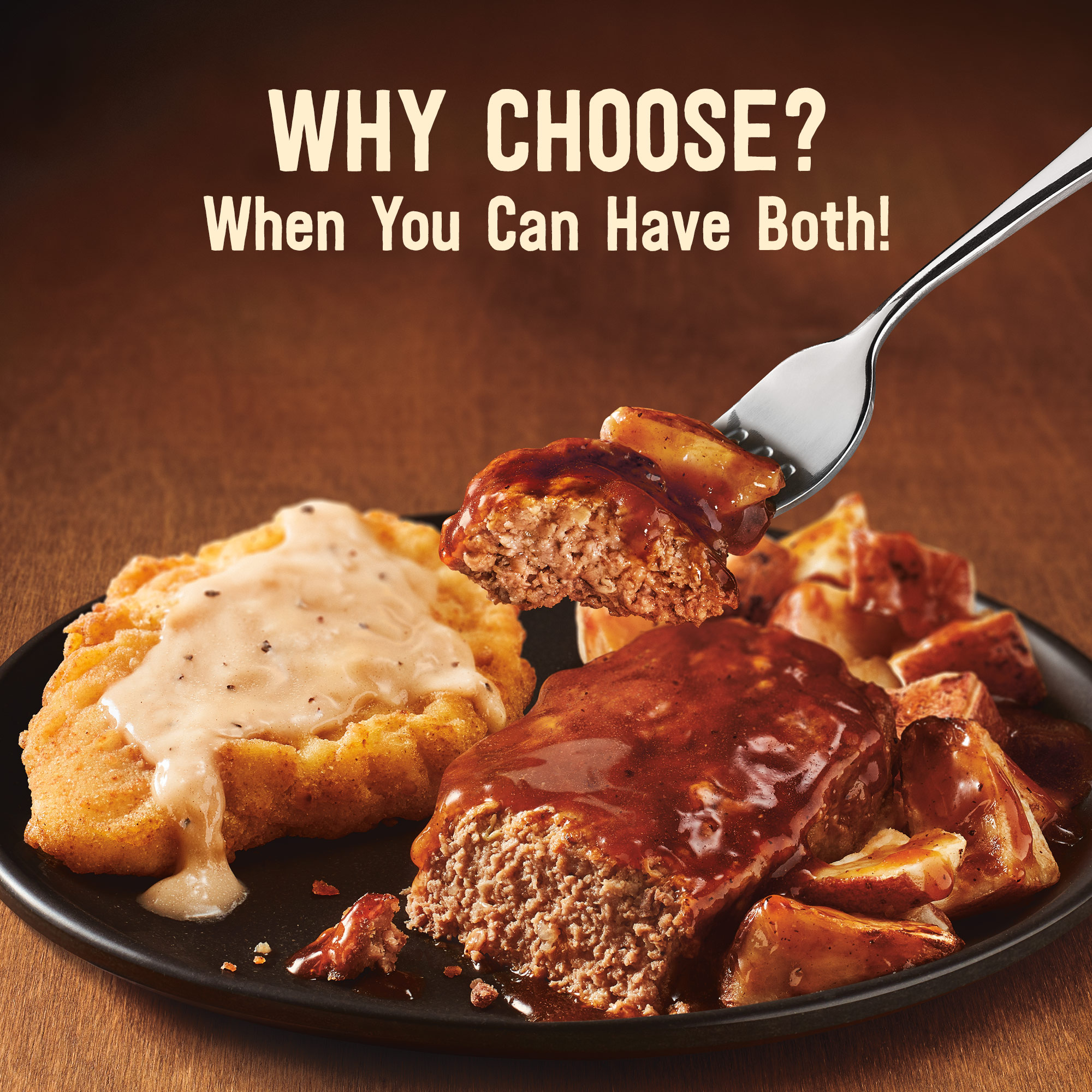 Marie Callender's Duos Meatloaf & Country Fried Chicken, Frozen