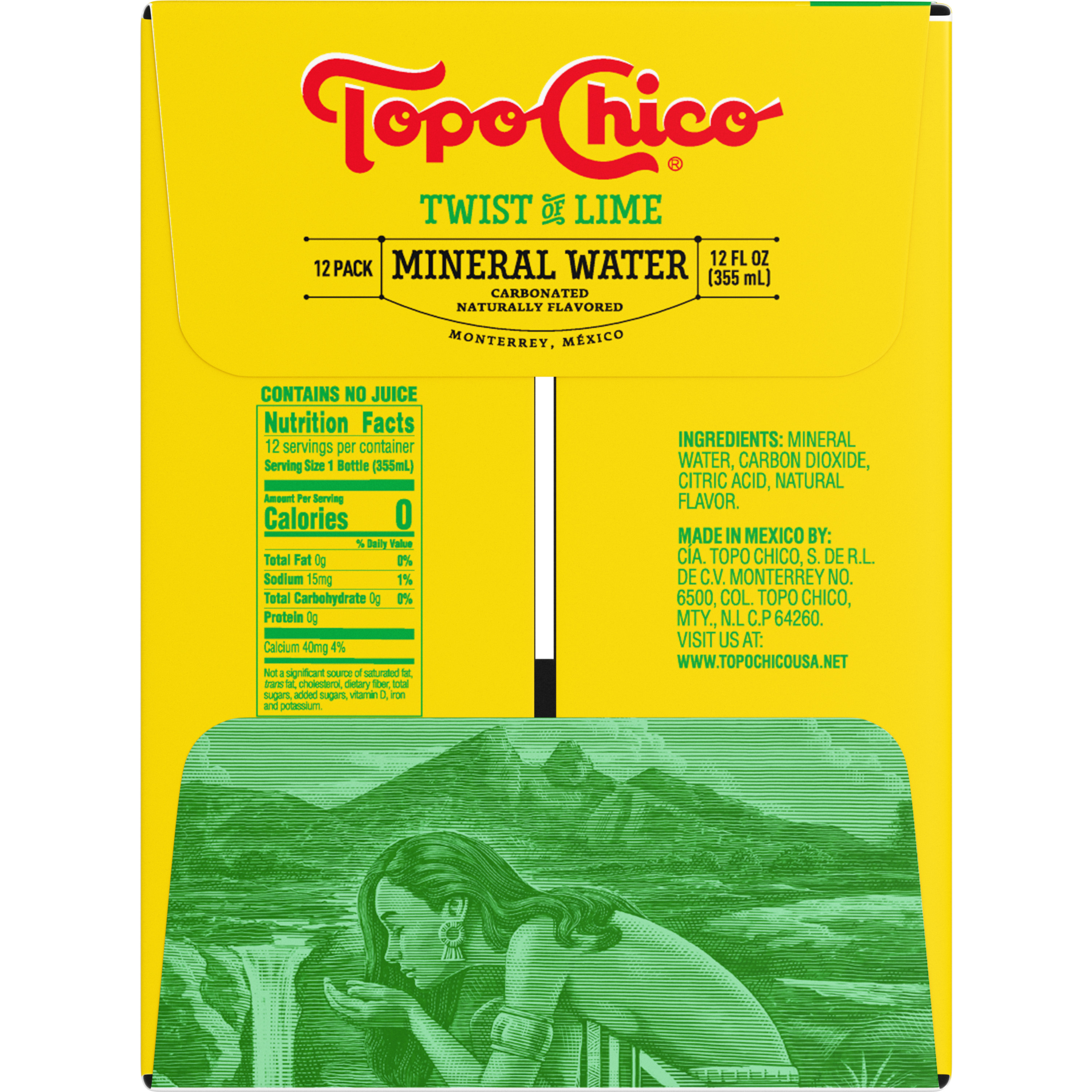 Topo Chico Mineral Water Twist of Lime Flavored Sparkling Water
