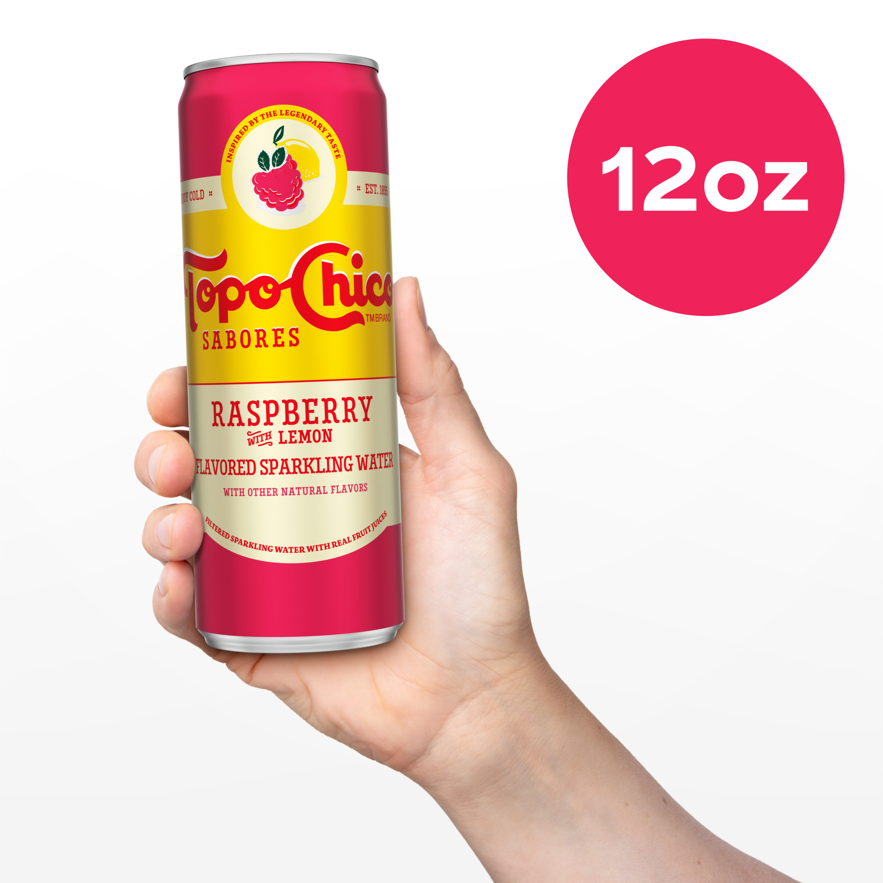 Topo Chico Sabores Raspberry With Lemon Flavored Sparkling Water
