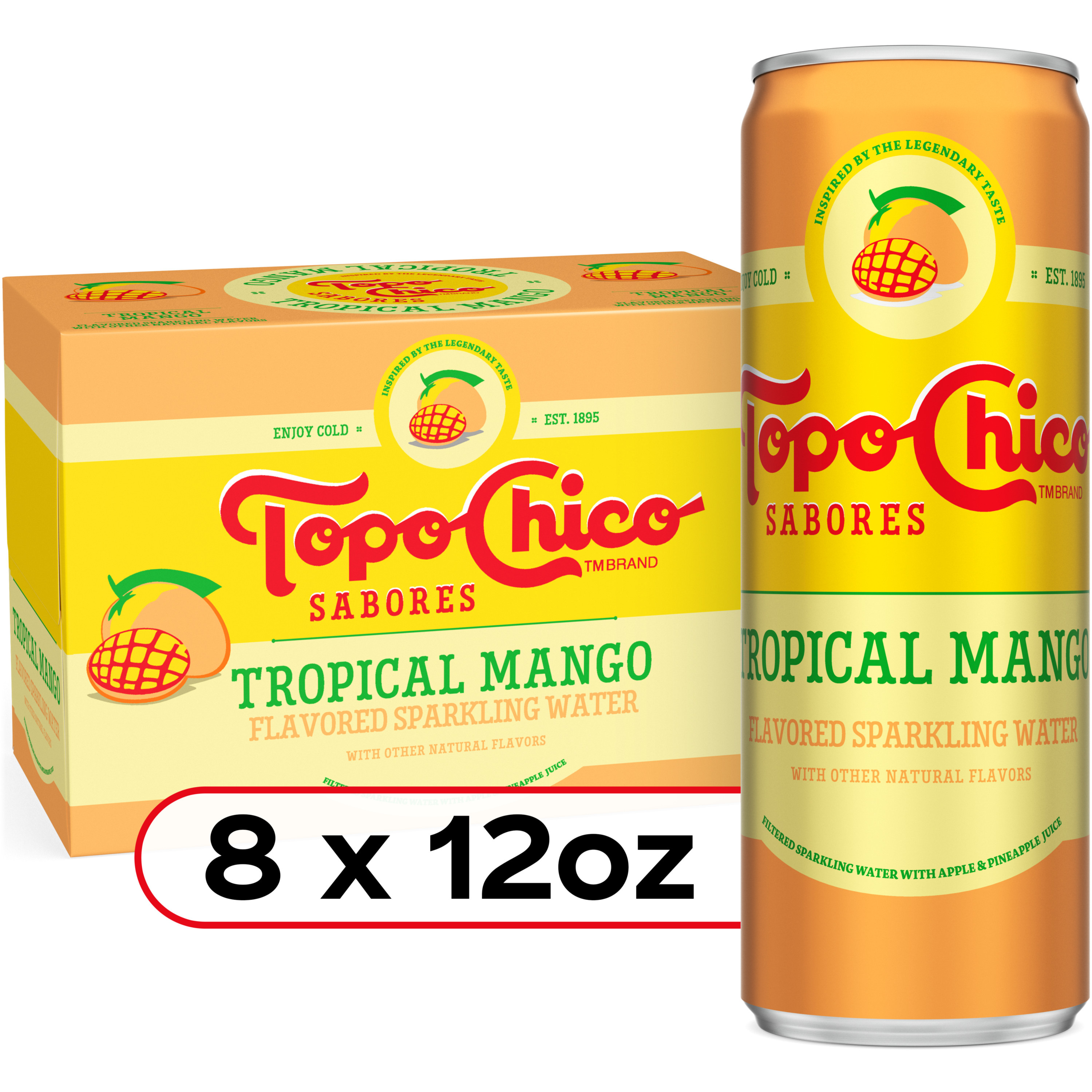 Topo Chico Sabores Tropical Mango Flavored Sparkling Water