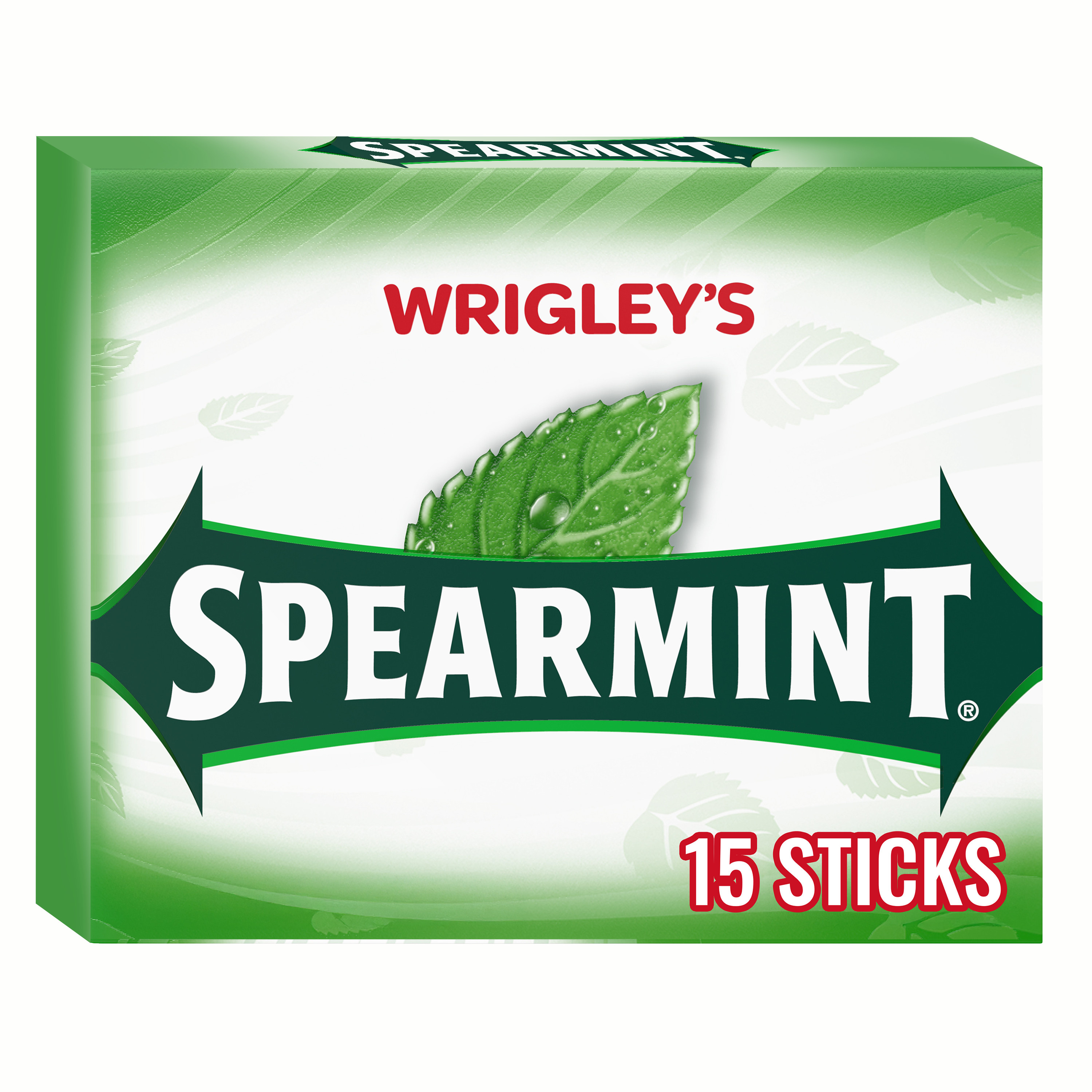 WRIGLEY'S Spearmint Chewing Gum, Single Pack, 15 Stick | Giant