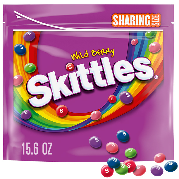 SKITTLES Wild Berry Chewy Candy, Sharing Size, 15.6 oz Resealable