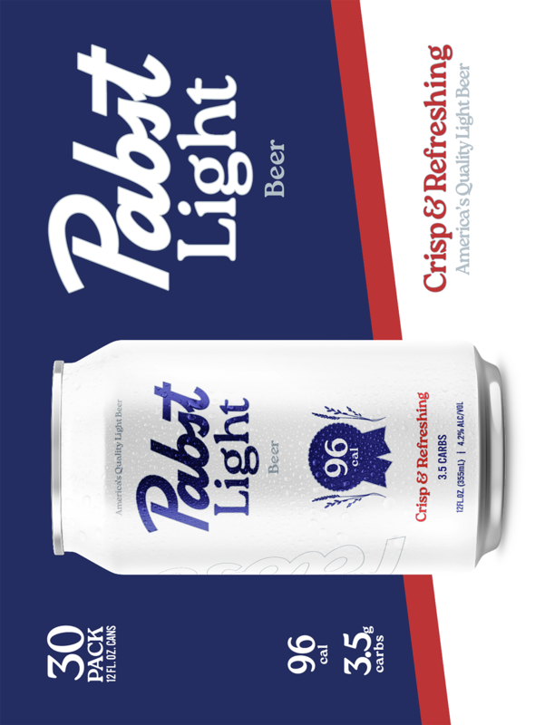 Pabst Blue Ribbon Pabst Light Beer, 30 Pack, 12 fl oz Cans | Giant