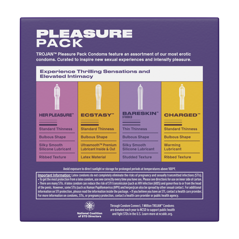 Trojan Pleasure Pack, Assorted Latex Lubricated Condoms for Men, 36 Count | Giant Eagle | Because It Matters | Grocery Store & Pharmacy Trojan Pleasure Pack, Assorted Latex Lubricated Condoms for Men, 36 Count | Giant Eagle | Because It Matters | Grocery Store & Pharmacy
