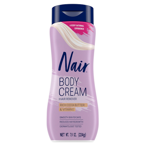 Nair Body Cream Hair Remover with Rich Cocoa Butter and Vitamin E Nair Body Cream Hair Remover with Rich Cocoa Butter and Vitamin E