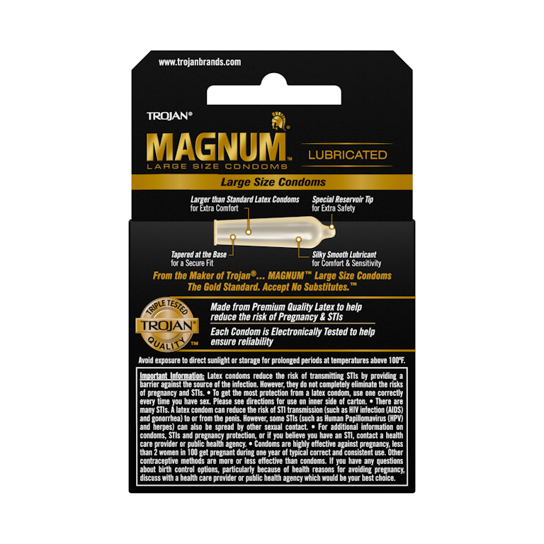 MAGNUM Large Size Premium Lubricated Condoms, 3 Count | Giant Eagle | Because It Matters | Grocery Store & Pharmacy MAGNUM Large Size Premium Lubricated Condoms, 3 Count | Giant Eagle | Because It Matters | Grocery Store & Pharmacy