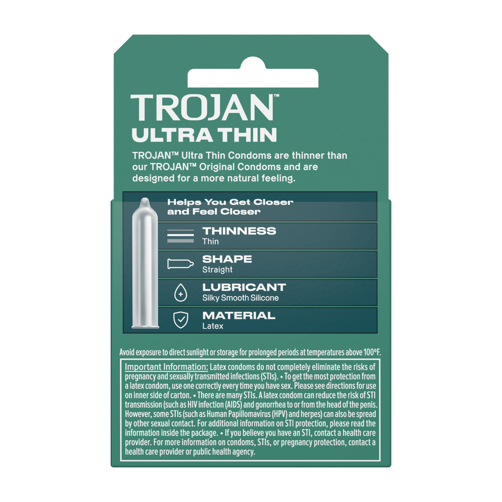 trojan ultra thin lubricated condoms ingredients Trojan Ultra Thin Condoms