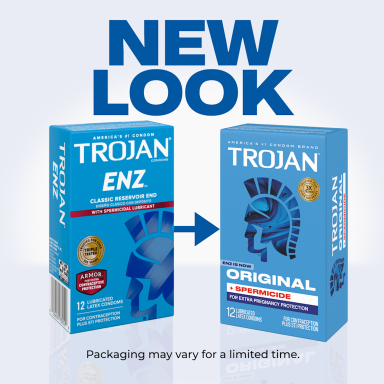 Trojan Original Plus Spermicide Latex Lubricated Condoms for Men, 3 Count | Giant Eagle | Because It Matters | Grocery Store & Pharmacy Trojan Original Plus Spermicide Latex Lubricated Condoms for Men, 3 Count | Giant Eagle | Because It Matters | Grocery Store & Pharmacy