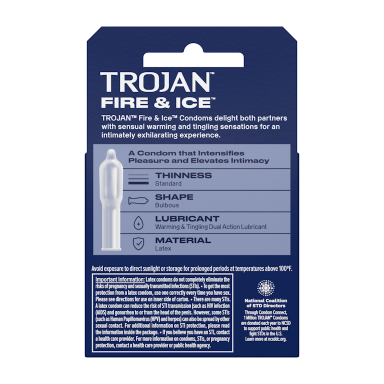 Trojan Fire & Ice Lubricated Latex Condoms with Warming and Tingling Lubricant, 3 Count | Giant Eagle | Because It Matters | Grocery Store & Pharmacy Trojan Fire & Ice Lubricated Latex Condoms with Warming and Tingling Lubricant, 3 Count | Giant Eagle | Because It Matters | Grocery Store & Pharmacy